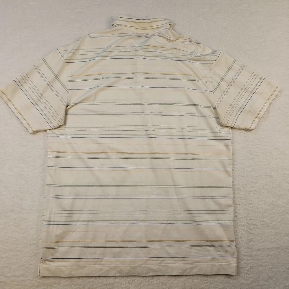 Nike Golf Polo Shirt Adult Mens Dri Fit Striped Short Sleeve Active‎ XL EUC